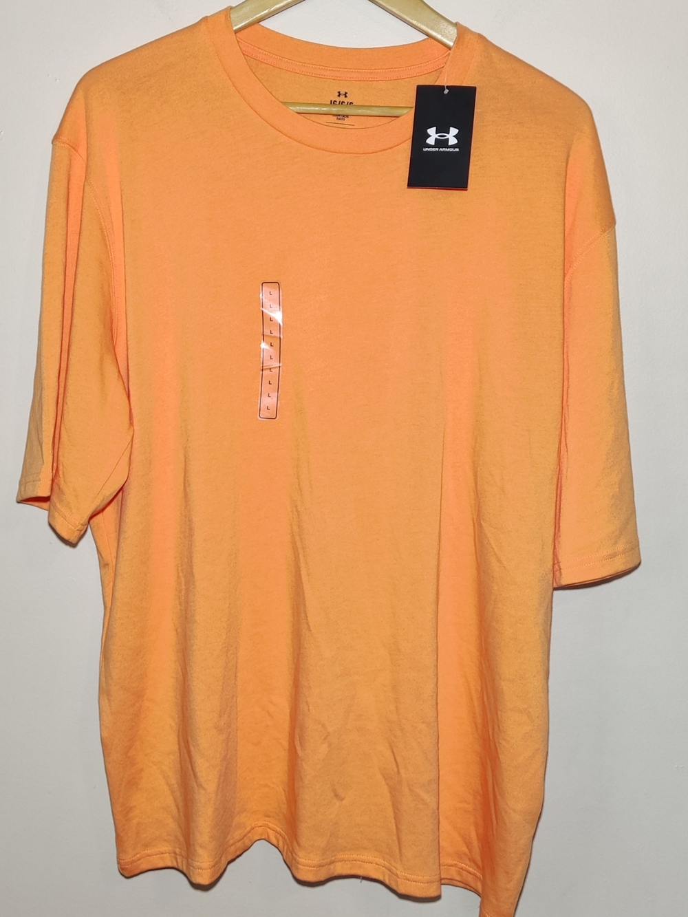 Under Armour Men's Playback Boxy Short Sleeve T-Shirt Cotton Blend Size L Orange